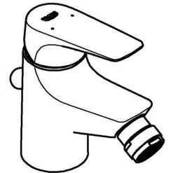 Grohe BauFlow Einhand-Bidetbatterie, Chrom -GROHE SHOP 58605904 4