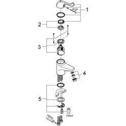 Grohe Euroeco Special Sicherheitsmischbatterien Einhand-Sicherheitsmischbatterie Für Waschtisch, Gla -GROHE SHOP 58605932 3