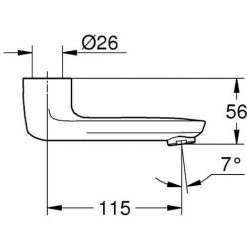 Grohe Gussauslauf, Chrom -GROHE SHOP 58605949 4