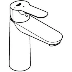Grohe BauEdge Einhand-Waschtischbatterie, M-Size Mittelstellung Kalt, Chrom -GROHE SHOP 58605974 4