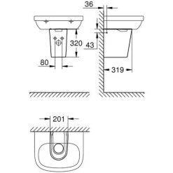 Grohe Essence Halbsäule, Alpinweiß -GROHE SHOP 58606006 3