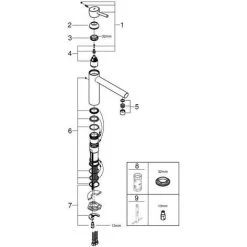 Grohe Concetto Einhand-Spültischbatterie, Mittelhoher Auslauf, Chrom 8 Grohe Concetto Einhand-Spültischbatterie, Mittelhoher Auslauf, Chrom -GROHE SHOP 58606024 3