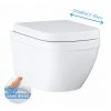 Grohe Euro-Keramik-Kompakt-Wand-WC, Spülrandlos Mit Fallbremsdeckel (Eurocompact) 1 Grohe Euro-Keramik-Kompakt-Wand-WC, Spülrandlos Mit Fallbremsdeckel (Eurocompact) -GROHE SHOP 59177333 1