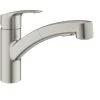 Grohe GROHE EH-SPT-Batterie Eurosmart 30305_1 Fl. Ausl. Azb. Dual-Spülbr. Supersteel 30305DC1 -GROHE SHOP 59450533 1