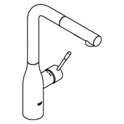 GROHE Einhand-Spültischbatterie 30270BE0 Herausz. Dual-Spülbrause Nickel Poliert Nickel Poliert Herausz. Dual-Spülbrause -GROHE SHOP 62576815 2