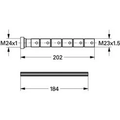 Grohe Verlängerung 45203 Für UP-Ventil 20-200 Chrom -GROHE SHOP 63685382 2
