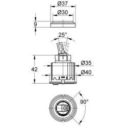 Grohe Kartusche 440999 Keramik Mit Ecom-Funktion Für Eichelberg Armaturen -GROHE SHOP 63694872 2