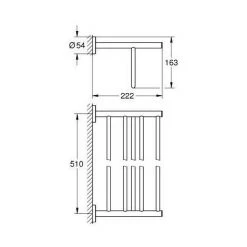 Grohe Bau Cosmopolitan Multi-Badetuchhalter (40462001) -GROHE SHOP 65847508 2