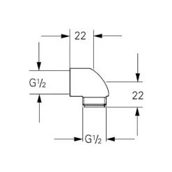 Grohe Brauseabgangswinkel Chrom (45304000) -GROHE SHOP 65847530 2
