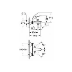 Grohe Euroeco Einhand-Wannenbatterie, 1/2″ Chrom (32743000) 5 Grohe Euroeco Einhand-Wannenbatterie, 1/2″ Chrom (32743000) -GROHE SHOP 66090431 2