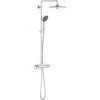 GROHE Vitalio Joy 260 - Duschsystem Inkl. Thermostat (wassersparend, Schwenkbarer 26 Cm Duschkopf, 3 Strahlarten Handbrause, Inkl. Ablage), Rund, Chrom, 26403002 -GROHE SHOP 66332949 1