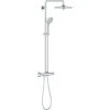 GROHE Euphoria System | Brause- & Duschsystem | Horizontal Schwenkbarer Brausearm | ‎Mit Thermostat-Duscharmatur | Chrom | 27615001 -GROHE SHOP 66333092 1