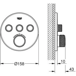 Grohe Grohtherm Smartcontrol Thermostat Mit 3 Absperrventilen (29121Al0) -GROHE SHOP 66401680 2