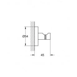 Grohe Essentials Set Mit 2 Wandhaken, Hard Graphite Gebürstet (40364AL1-DuoEssential) -GROHE SHOP 68146971 3