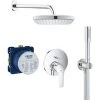 Grohe Eurosmart All-in-1 Brauseset Mit 25 Cm Kopfbrause + 1-Strahl-Handbrause, Chrom (25219001-VITALIOSTICK) -GROHE SHOP 68147059 1