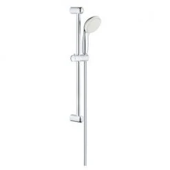 Grohe BauLoop Brausebatterie-Set + Brausestange Mit 2-Strahl-Handbrause + Waschtischbatterie, Chrom (23337000 & 23340000) -GROHE SHOP 68147273 3