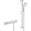 Grohe Grohtherm 1000 Performance Thermostat-Brausebatterie-Set + Tempesta 100 2-Strahl-Brauseset (34777000-Tempesta) -GROHE SHOP 68147365 1