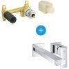 Grohe Eurocube Set Einhebelmischer 2-Loch-Einbau-Waschbecken Chrom Größe M + Unterputzkörper (23447000-SET) -GROHE SHOP 68307825 1