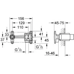 Grohe Eurocube Set Einhebelmischer 2-Loch-Einbau-Waschbecken Chrom Größe M + Unterputzkörper (23447000-SET) 10 Grohe Eurocube Set Einhebelmischer 2-Loch-Einbau-Waschbecken Chrom Größe M + Unterputzkörper (23447000-SET) -GROHE SHOP 68307825 4