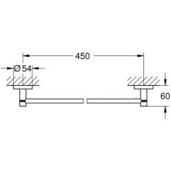 Grohe Essentials Set Aus 2 Wandhaken Mit Unsichtbarer Befestigung + Handtuchhalter Aus Metall (40364001 + 40688001) -GROHE SHOP 68579917 4