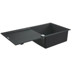 Grohe K500 Kompositspüle Mit Abtropffläche, 1000x500mm, Drehbar, Granit Schwarz