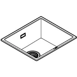 Grohe K700U Kompositspüle, 457x406mm Granit Grau -GROHE SHOP 68963849 3