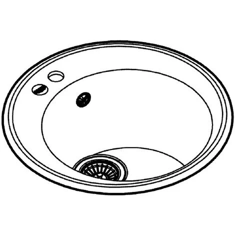 Grohe K200 Kompositspüle, Rund, Durchmesser 510 Mm Granit Grau 5 Grohe K200 Kompositspüle, Rund, Durchmesser 510 Mm Granit Grau – Bild 3