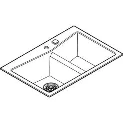 Grohe K700 Kompositspüle, 838x559mm, Einbau Links Granit Grau -GROHE SHOP 68963977 3