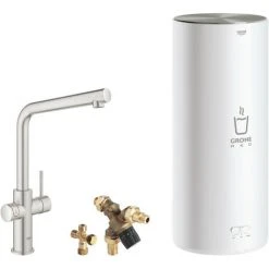 Grohe Red Kochendwasserhahn Mit L-Auslauf Und Kombikessel Supersteel -GROHE SHOP 69466482 2