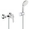 Grohe Brauseset Bauedge Mixer + Tempesta 100 2-strahlige Handbrause Mit Wandhalterung, Chrom (MixigeurD1-Tempesta3) -GROHE SHOP 69824102 1