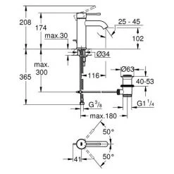 Grohe Essence Miscelatore Monocomando Per Lavabo Taglia S (23589DL1) -GROHE SHOP 71250754 2