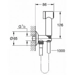 Grohe Trigger Sena Handdouchecombinatie Met Stopkraan Chroom -GROHE SHOP 71357941 2