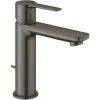 Grohe Lineare Wastafelmengkraan Hard Graphite Geborsteld 2 Grohe Lineare Wastafelmengkraan Hard Graphite Geborsteld -GROHE SHOP 71358031 1