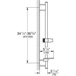 Grohe Rainshower Smartactive Glijstang 90 Cm Supersteel -GROHE SHOP 71358779 3