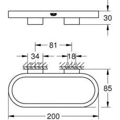 Grohe Selection Handdoekhouder 20x8,5x3 Cm Cool Sunrise Geborsteld -GROHE SHOP 71384202 2