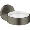 Grohe Essentials Houder Voor Glas/zeepschaal Hard Graphite Geborsteld -GROHE SHOP 71385678 1