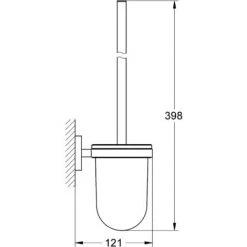 Grohe Essentials Closetborstelset Nickel Geborsteld -GROHE SHOP 71385779 3