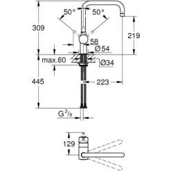 Grohe Minta Keukenmengkraan U-Uitloop Chroom -GROHE SHOP 71385831 2