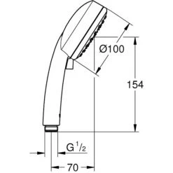 Grohe Vitalio Comfort 100 Handdouche Quickfix Chroom -GROHE SHOP 71385886 2