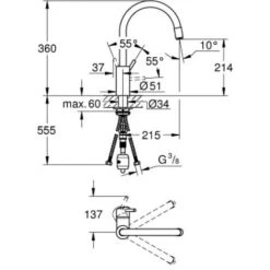 Grohe Concetto Keukenmengkraan Uittrekbare Uitloop Supersteel -GROHE SHOP 71385887 2