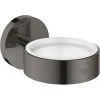 Grohe Essentials Glas/zeepschaalhouder Hard Graphite -GROHE SHOP 71386784 1