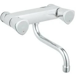 Grohe Costa-S Wand Keukenkraan Met Onderuitloop Chroom