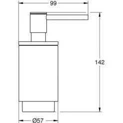 Grohe Selection Zeepdispenser 5,7x9,9x14,2 Cm Hard Graphite Geborsteld -GROHE SHOP 71386864 2