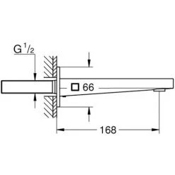 Grohe Plus Baduitloop Hard Graphite -GROHE SHOP 71386883 2