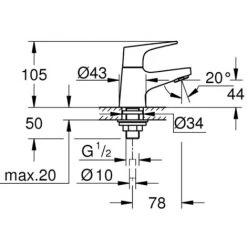 Grohe Start Flow Toiletkraan Quickfix Chroom -GROHE SHOP 71387064 2